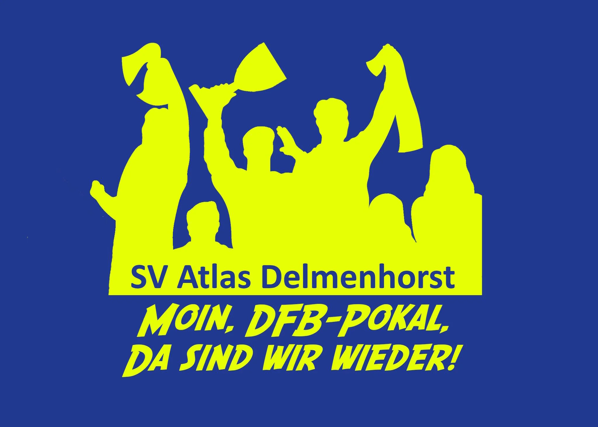Wordmark – SV Atlas Delmenhorst. Hello DFB-Pokal, here we are again